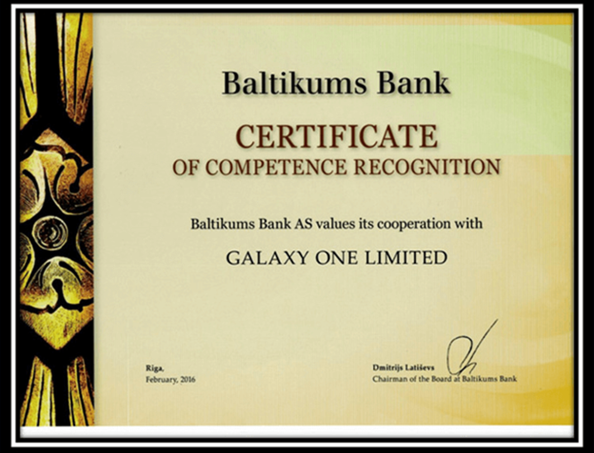 A Good & Long relationship between One IBC® Group & Baltikums Bank